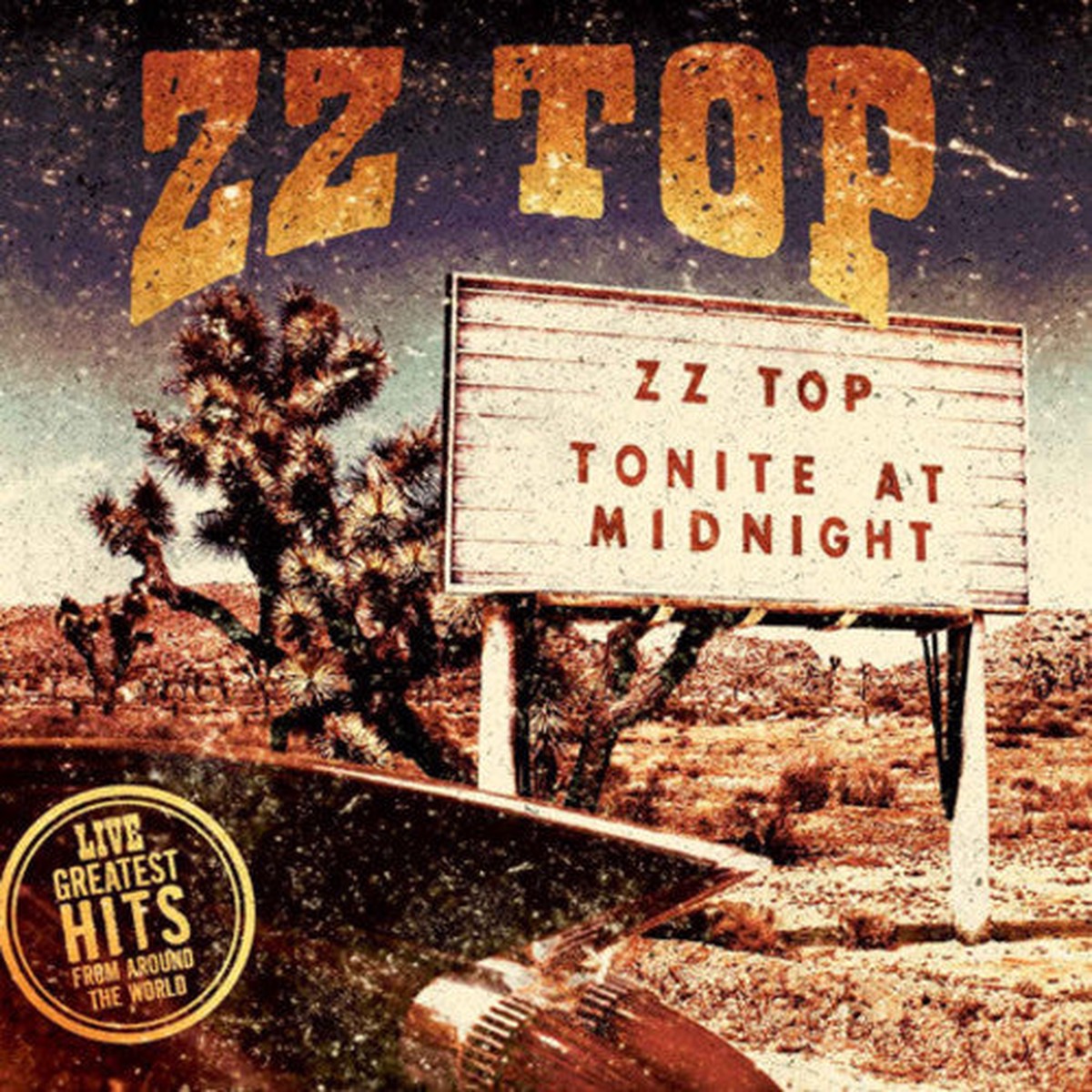 ZZ Top Live - Greatest Hits From Around The World - Double Record Album - Vinyl LP