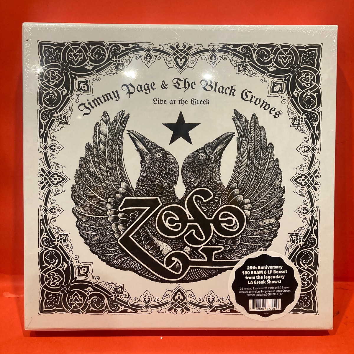 JIMMY PAGE & THE BLACK CROWES - LIVE AT THE GREEK - 6x LP 25TH ANNIVERSARY DELUXE EXPANDED EDITION VINYL BOX SET (NEW/SEALED)