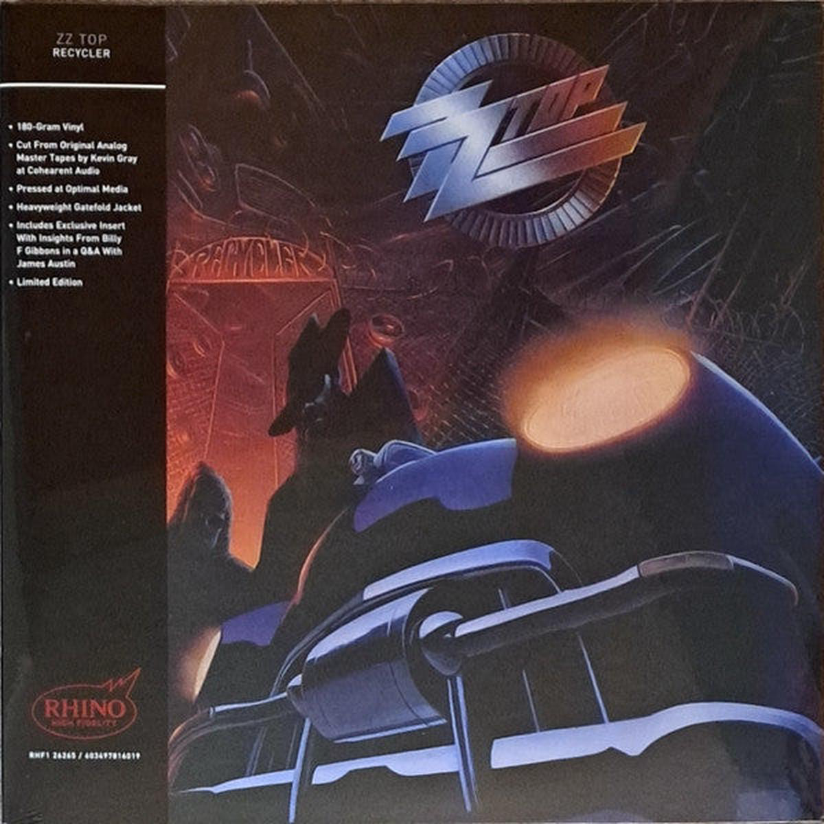 ZZ TOP 8211 RECYCLER RHINO HIGH FIDELITY RANGE 8211 LP