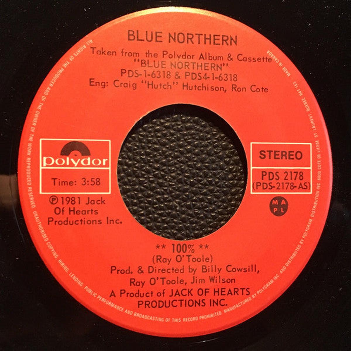 Blue Northern - 100% / Vagabond (7") (Very Good Plus (VG+))