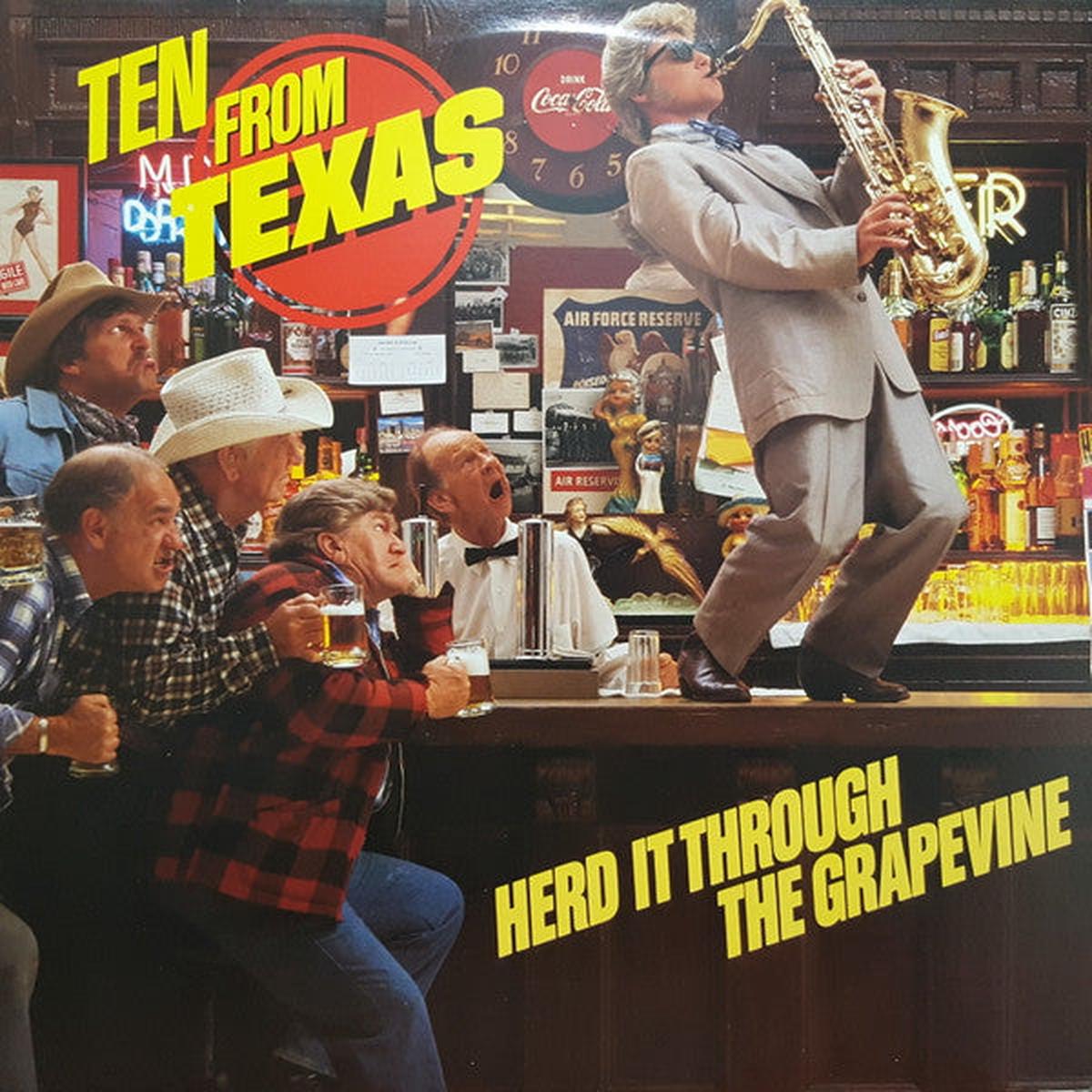 Various - Ten From Texas: Herd It Through The Grapevine (LP, Comp) (Very Good Plus (VG+))