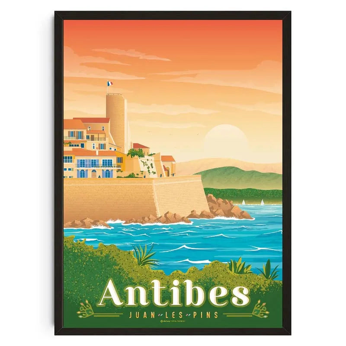 Europe Travel Summer Winter Nice France Lisbon Monaco Posters Canvas Printing Wall Art Pictures for Living Room Decor No Frame - 3 | 40x60cm No Frame