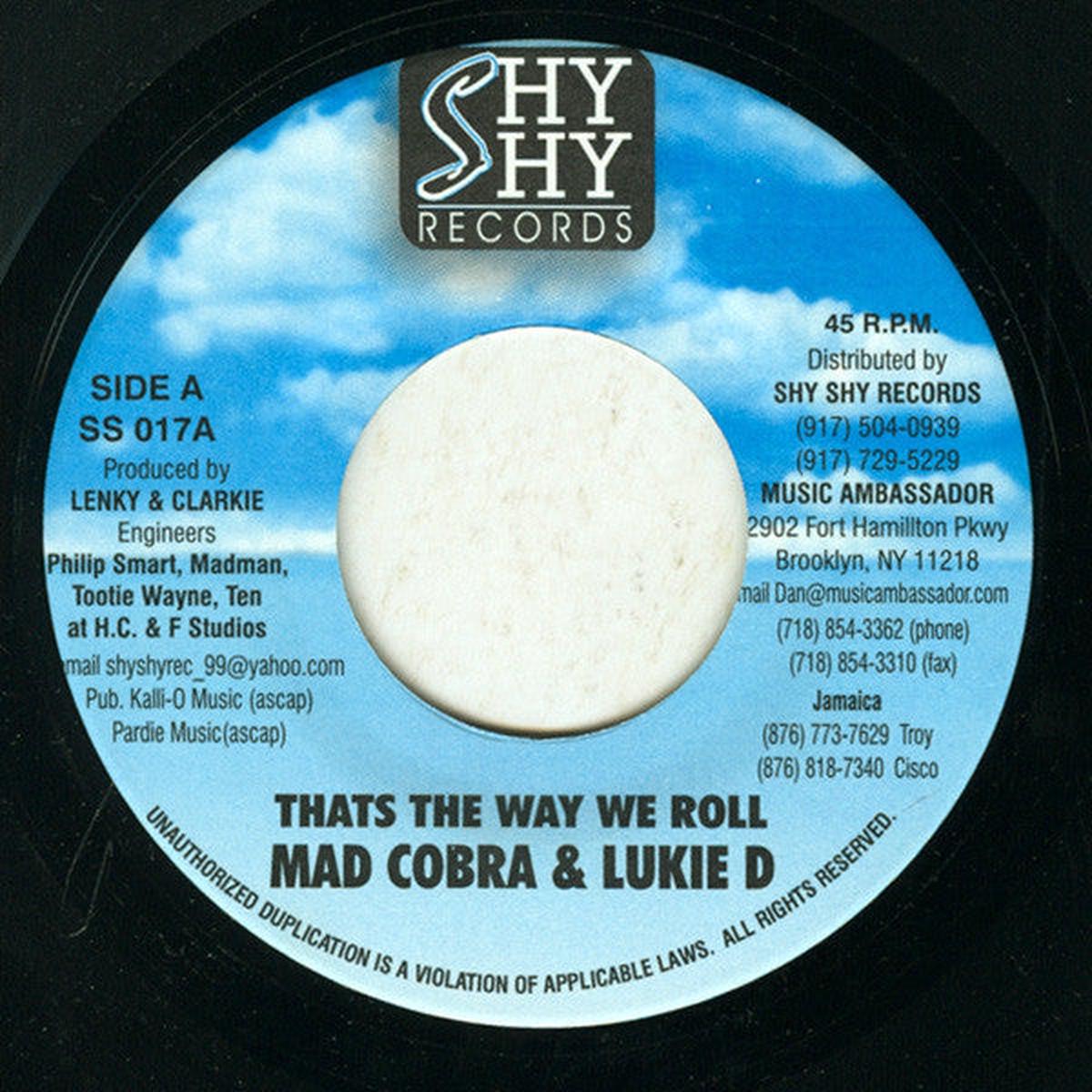 Mad Cobra & Lukie D - Thats The Way We Roll (7") (NM or M-)