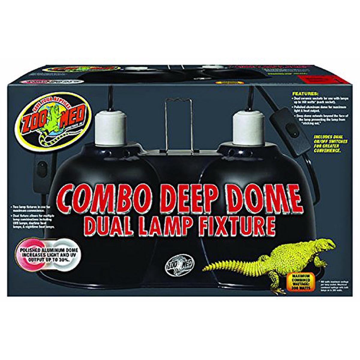 Zoo Med LF-25 Combo Deep Dome Dual Lamp Fixture - Default Title