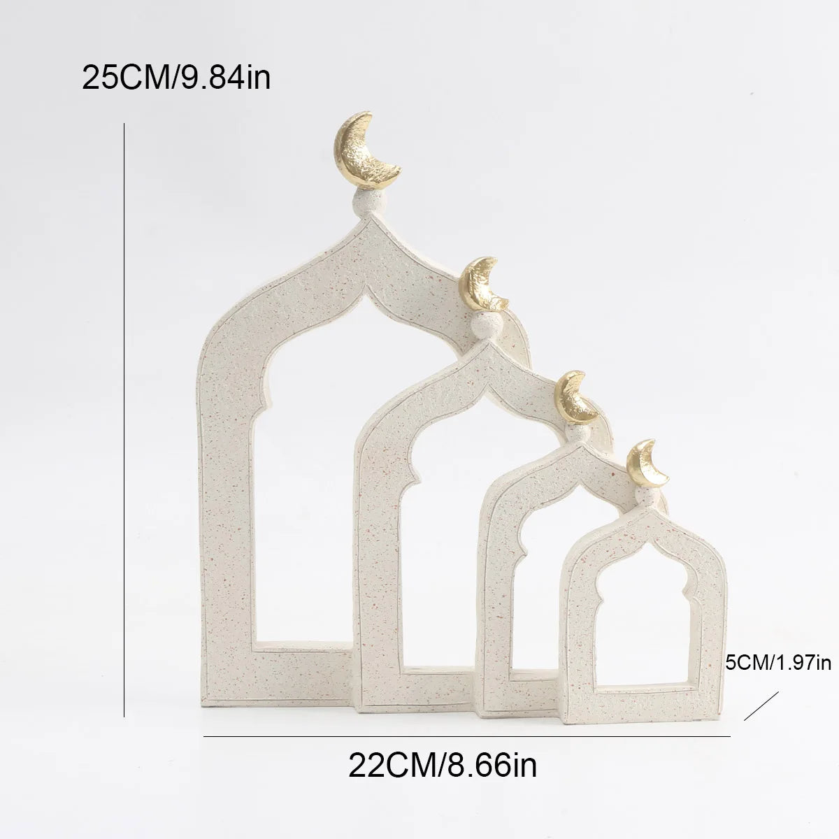 1 PC Ramadan Muslim Kaaba Dome Mosque Islamic Desktop Ornament Table Car Decor Crafts Gifts Candlestick - men
