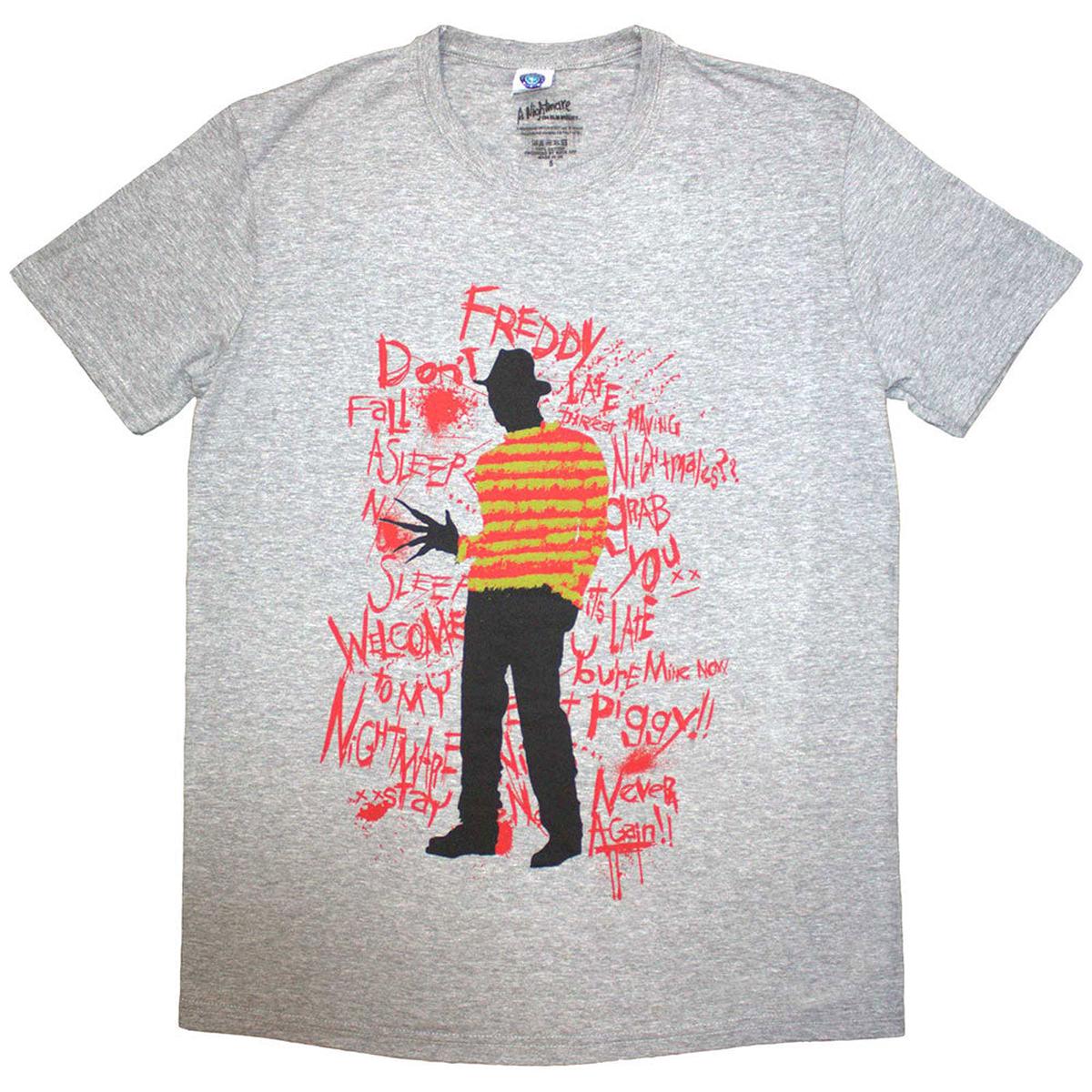 A Nightmare on Elm Street Freddy Scribble Font - Grey | L