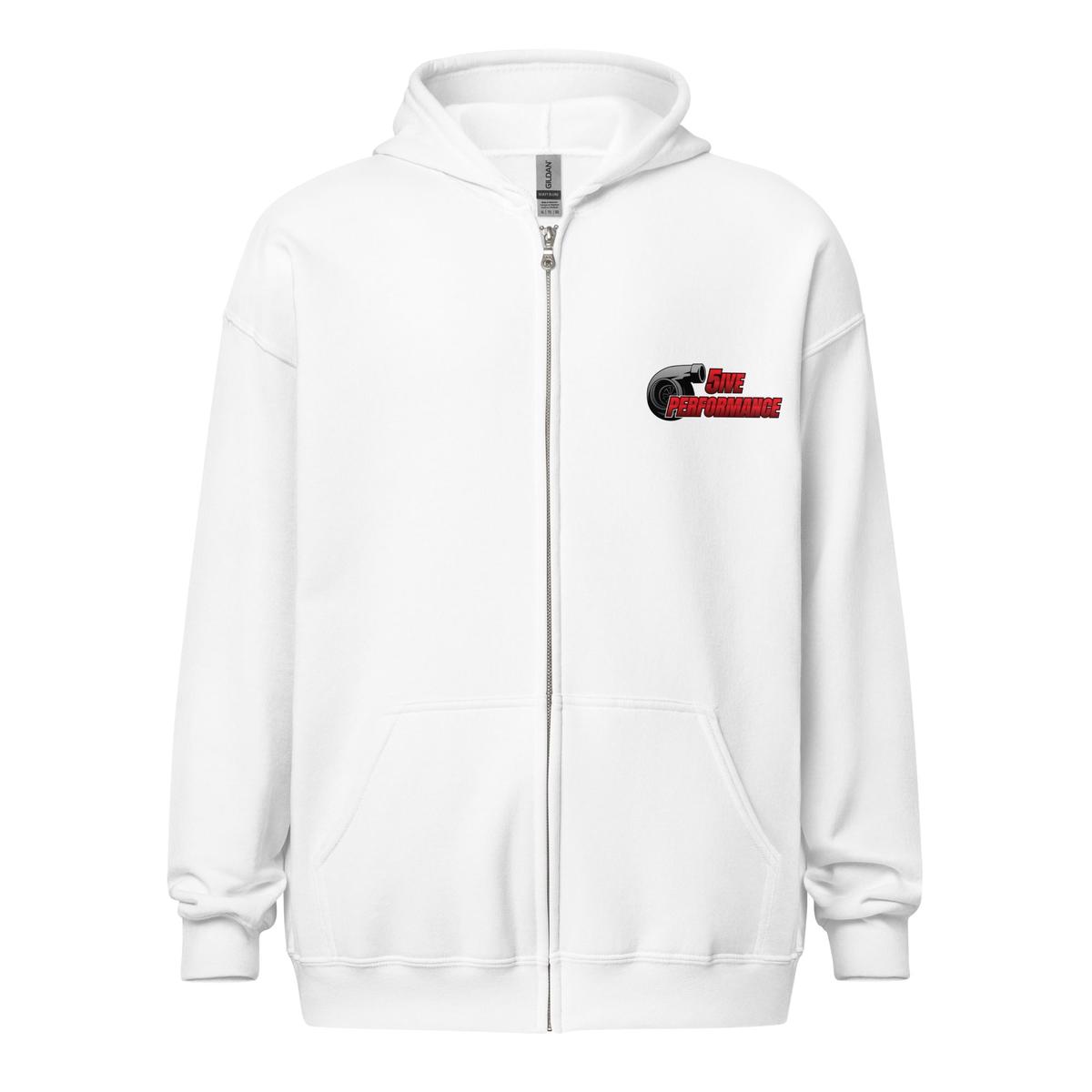 5P Logo zip hoodie - White | XL