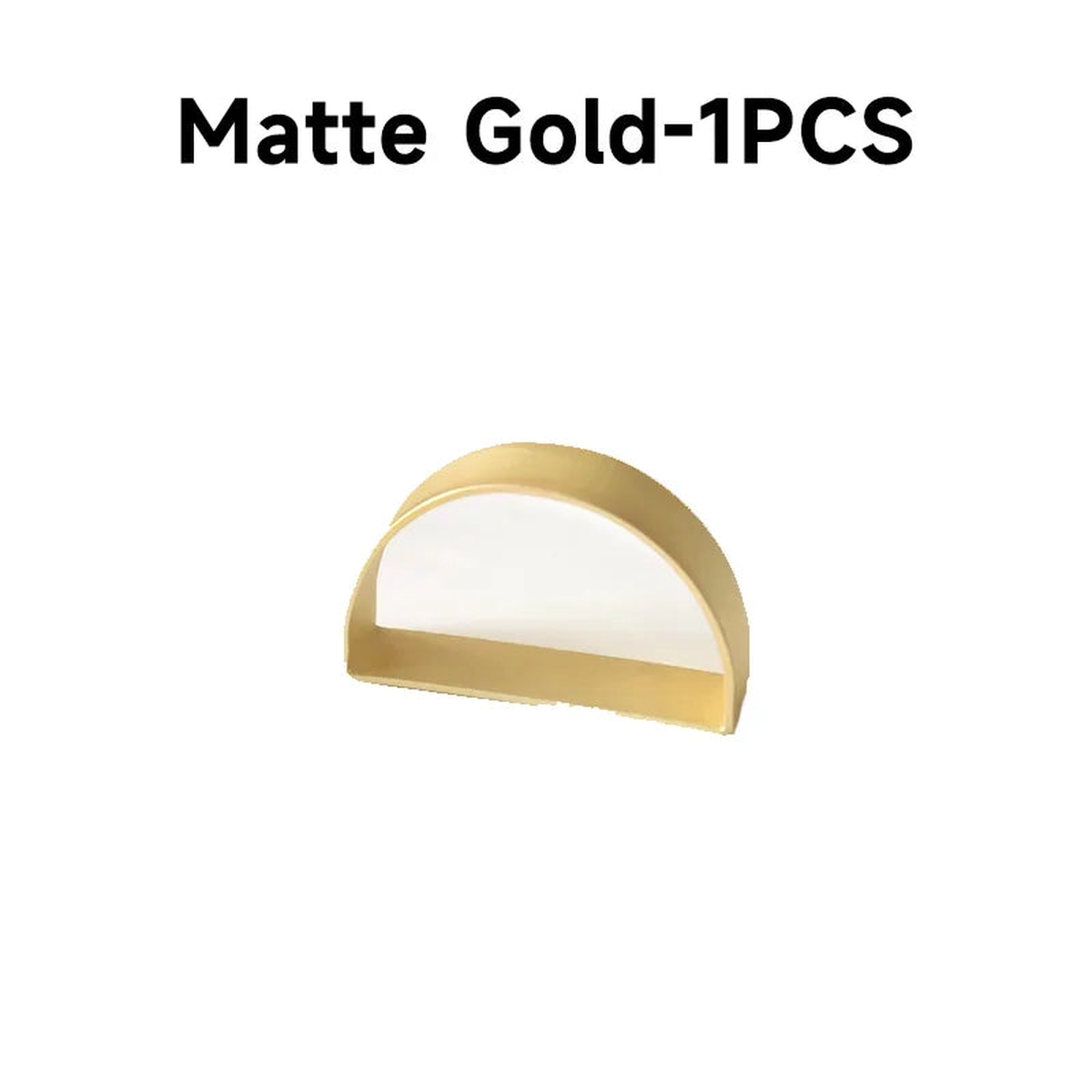 1-24PCS Modern Minimalist Napkin Rings Metal Gold Napkin Holder Table Decoration for Hotel Restaurant Wedding Banquet Towel Ring - Matte Gold-1PC