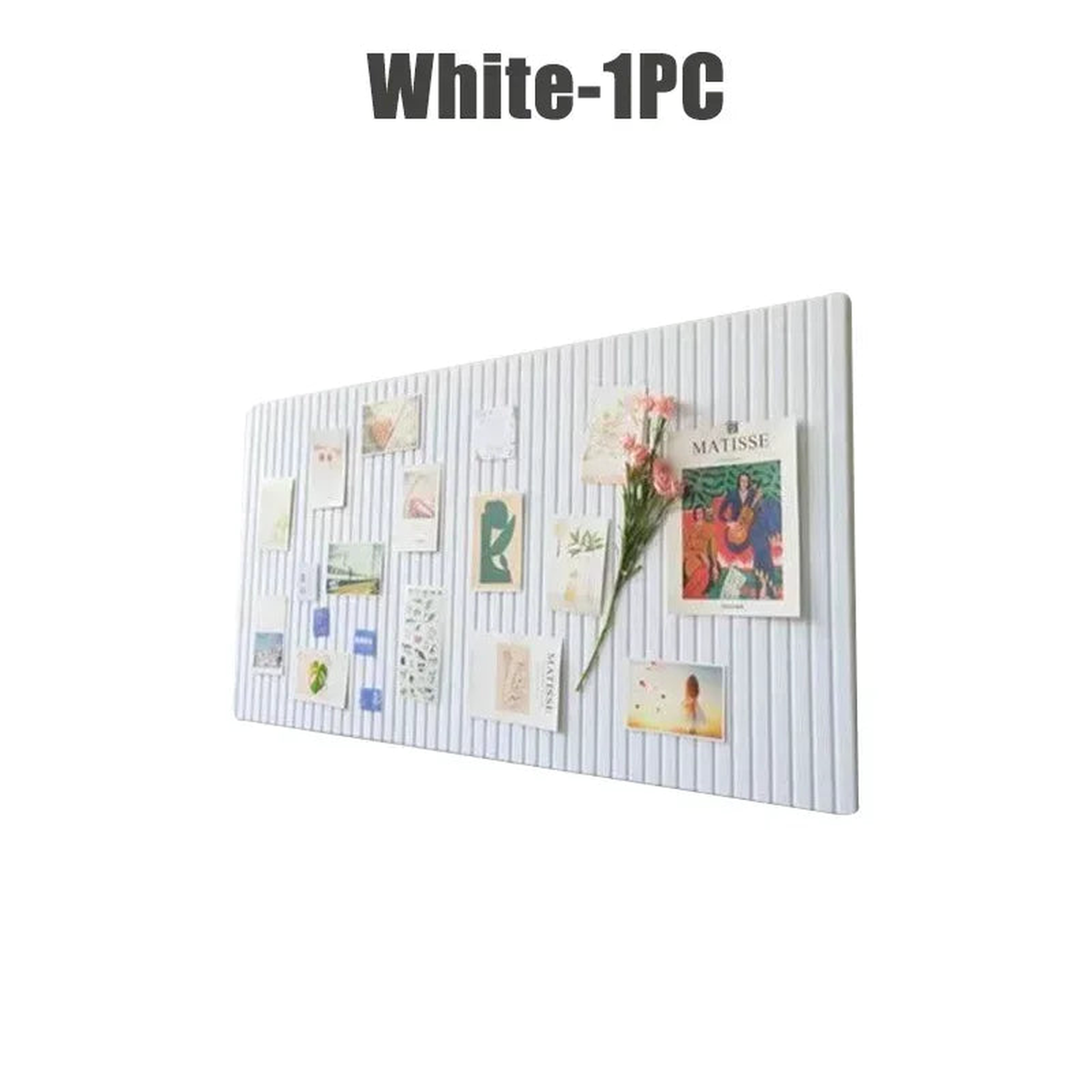1-5PCS Felt Wall Stickers Kindergarten Work Display Bulletin Board Photo Wall Backdrop Living Room TV Background Wall Decoration - White-1PC | 40x60x0.9cm