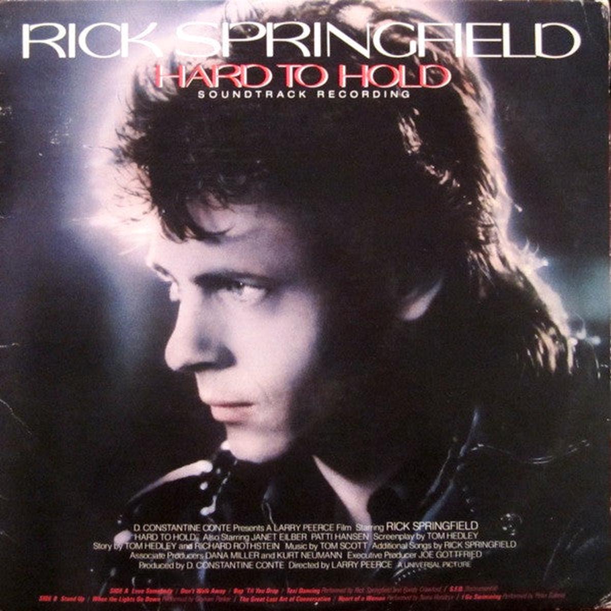 Rick Springfield  Hard To Hold - Soundtrack Recording LP